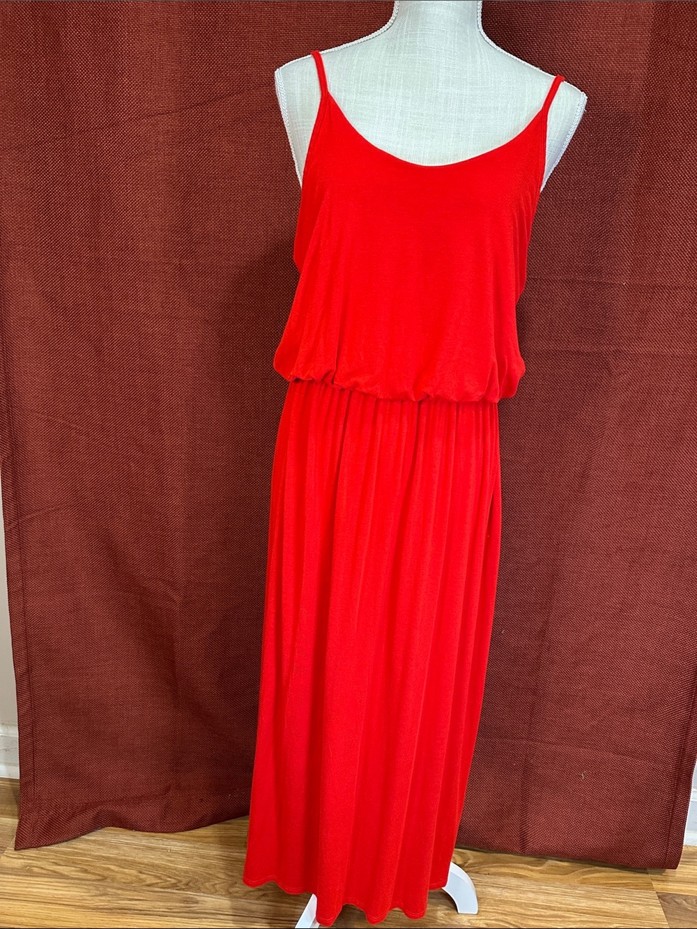 Olivia Rae Red Spaghetti Strap Maxi Dress